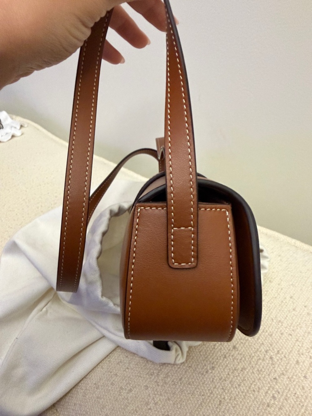 Celine Tabou Leather Handbag - Picture 9 of 10